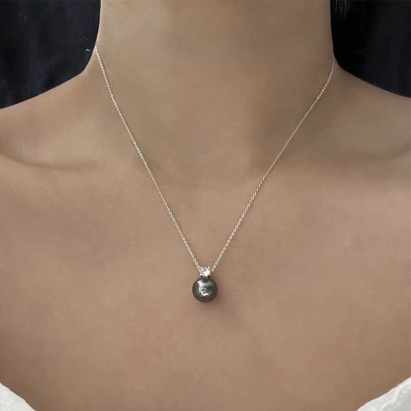 Elegant Imitation Pearl Pendant Necklace